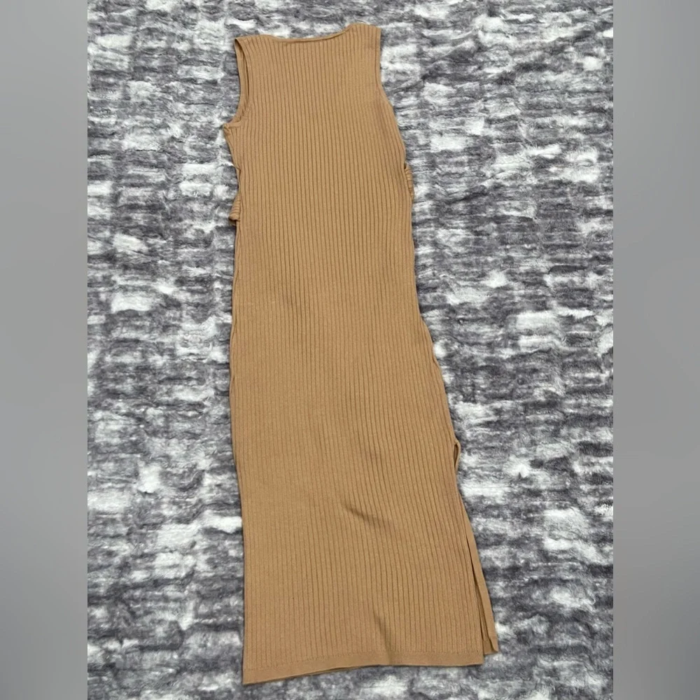 Good American Taupe Size 3 Belted Body Dress New Without Tags - Picture 3 of 6